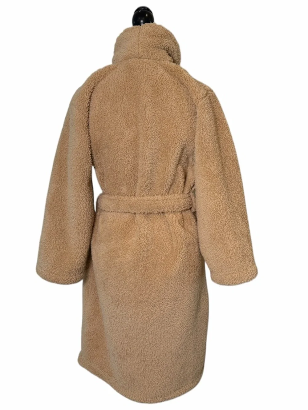 Pottery Barn Plush Cozy Comfort Robe in Beige/Camel- S